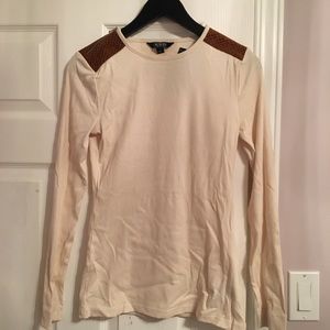 Ralph Lauren shoulder patch sweater